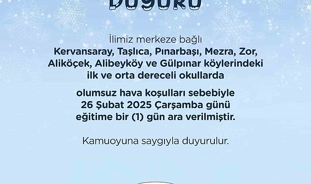 Iğdır'daki bazı okullarda eğitime kar engeli