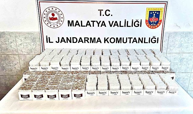 Malatya'da kaçak makaron operasyonu