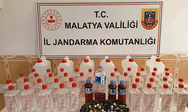 Malatya'da sahte alkol operasyonu