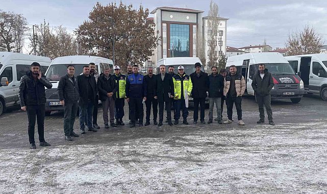 Malazgirt'te servis araçlarına sıkı denetim