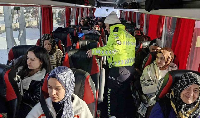 Polisten kemer ve lastik denetimi