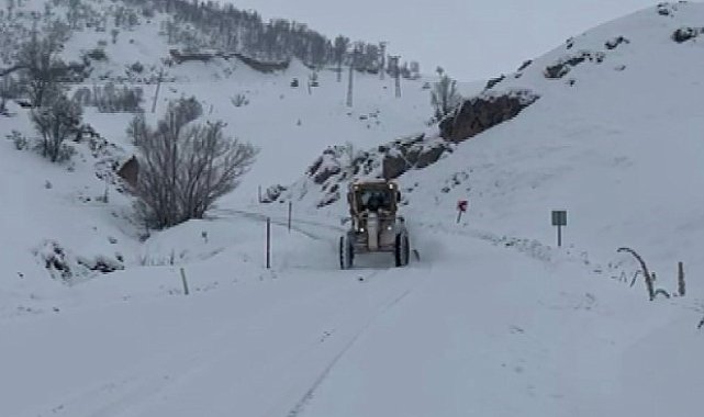 Tunceli'de kar yağışı 82 köy yolunu ulaşıma kapattı