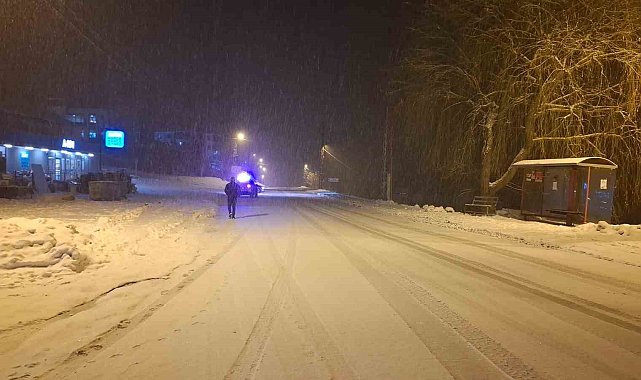 Tunceli'de yoğun kar yağışı ulaşımda aksamalara neden oluyor