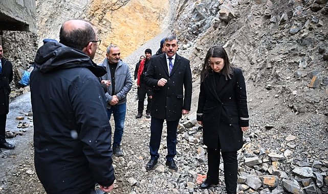 Uzundere'de kaya ıslah çalışması tamamlandı