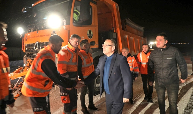 Vali Polat, kar kaplanlarını ziyaret etti