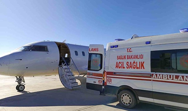 Van'da 10 yaşındaki hasta için ambulans uçak havalandı