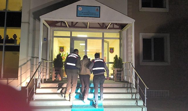 25 yıl hapis cezası olan şahıs jandarma tarafından yakalandı