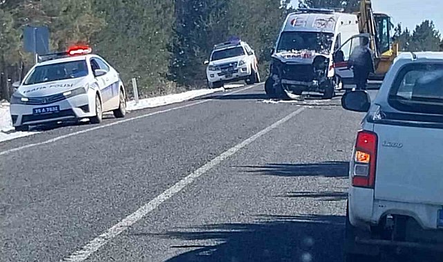Ardahan'da ambulans kaza yaptı: 3 yaralı