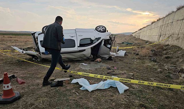 Bayramlaşmadan dönen muhtarın aracı şarampole yuvarlandı: 1 ölü