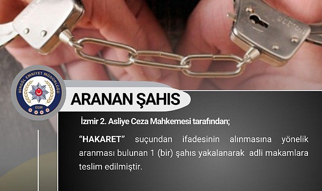 Bingöl'de aranan 8 şüpheli yakalandı