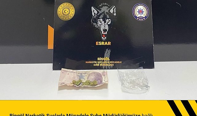 Bingöl'de ruhsatsız silah ve uyuşturucu ele geçirildi