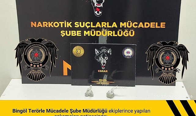Bingöl'de uyuşturucu madde ele geçirildi