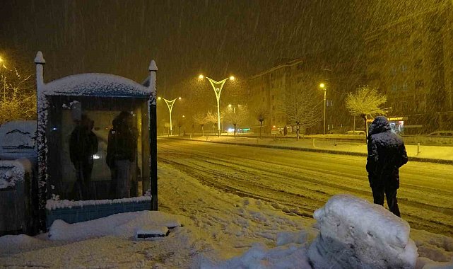 Bitlis'te kar yağışı etkili olmaya devam ediyor
