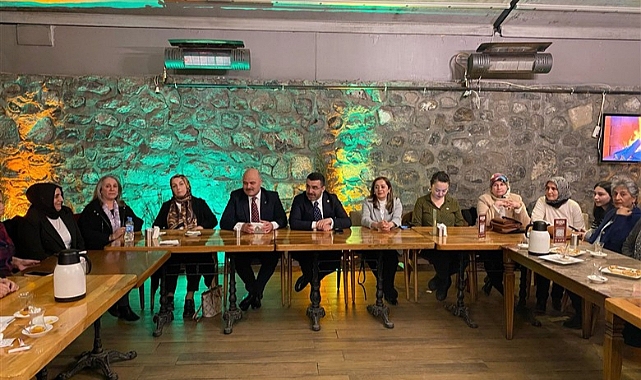 Çalkın, partisinin kadın yöneticileri ile bir araya geldi