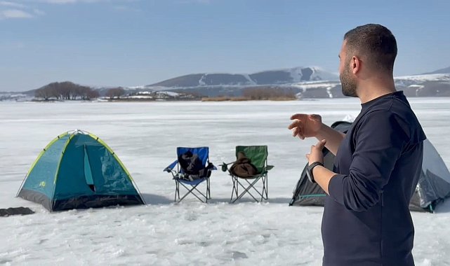 Donan Nazik Gölü'nde kamp keyfi