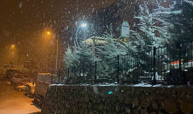 Elazığ'da kar yağışı başladı