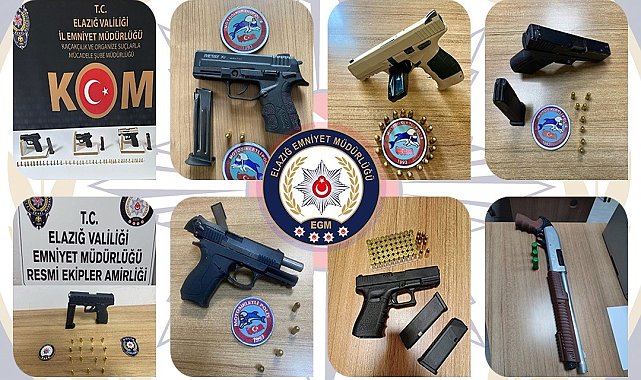Elazığ'da mart ayında ruhsatsız silah taşıyan 35 kişi yakalandı