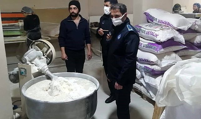 Erzincan'da yufka ve kadayıf imalathanelerine denetim