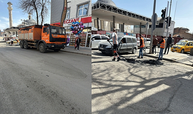 Faikbey Caddesinde pansuman tedbir