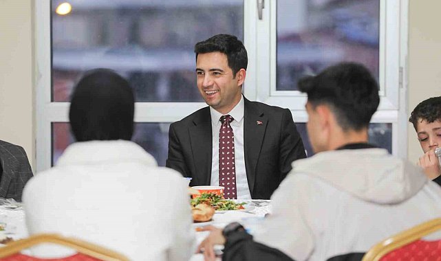 Genç Kaymakamı Güzel, SYDV tarafından desteklenen ailelerle iftar açtı