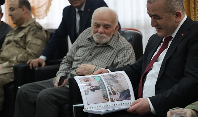 Huzurevindeki Mehmet amcanın sürprizi valiyi hem duygulandırdı hem gülümsetti