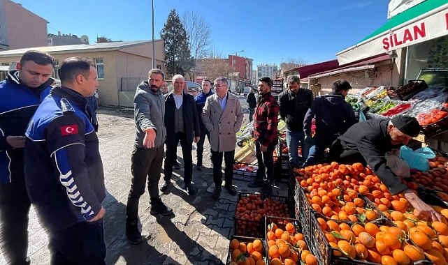 Kağızman'da kaldırım işgali denetimi