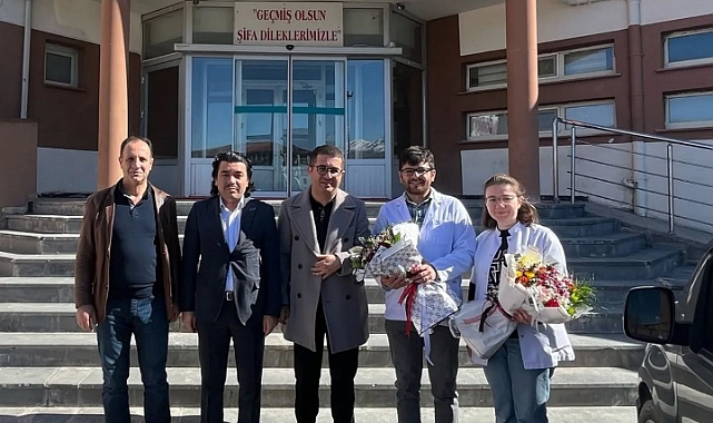 Kağızman’da sağlık çalışanlarına anlamlı ziyaret