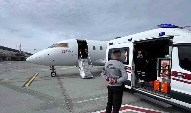 Kalp hastası bebek ambulans uçakla İstanbul'a sevk edildi