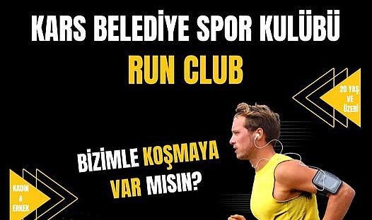 Kars Belediyesi koşu kulübü faaliyetlerine başlıyor