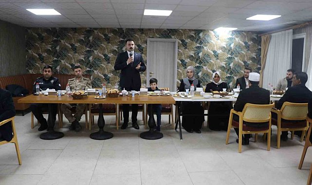 Kaymakam Karali, Şehit aileleri ve gazilerle iftar yemeğinde buluştu