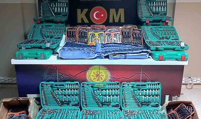 KOM ekipleri çok sayıda kaçak ürün ele geçirdi