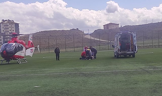 Malatya'da ambulans helikopter 76 yaşındaki hasta için havalandı