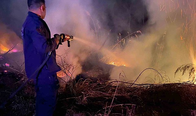 Malatya'da bahçe yangını