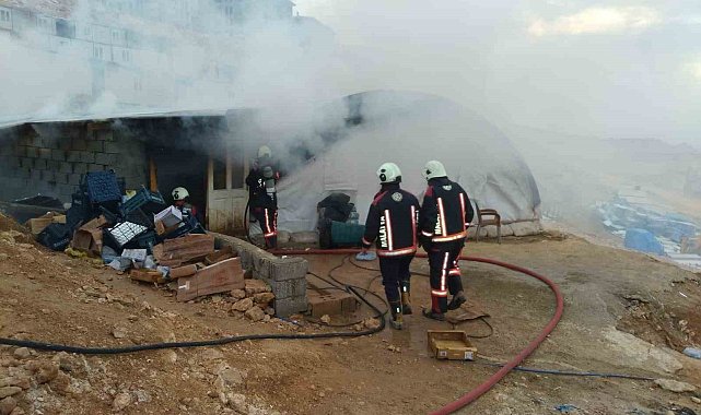 Malatya'da çadır yangını