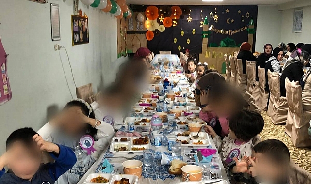 Minik öğrenciler için iftar sofrası