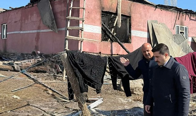 Özalp'ta yangın maddi hasara yol açtı