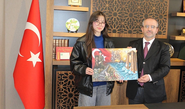 Resim yarışmasında dereceye girenler ödüllendirildi