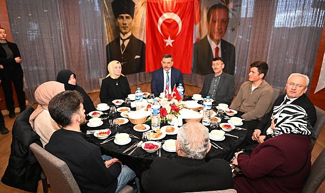 Şehit aileleri ve gazilerle iftar sofrasında buluştular