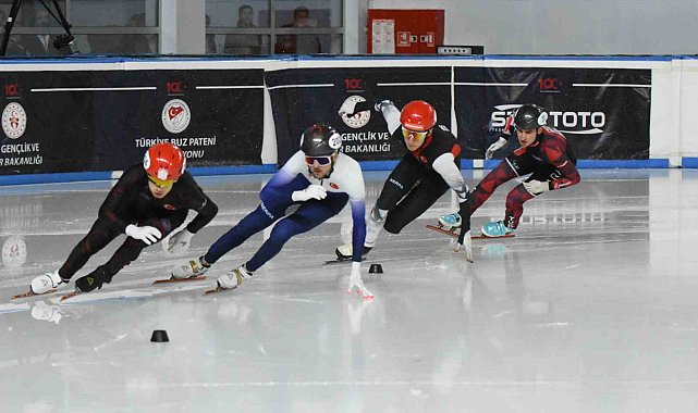 Short Track Türkiye Şampiyonası Erzurum'da başladı