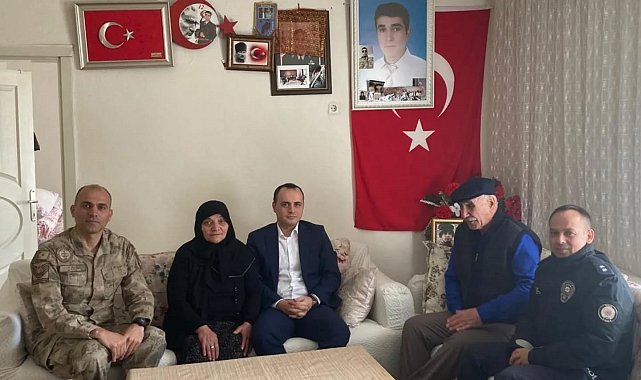 Susuz&#039;da şehit aileleri bayramda unutulmadı