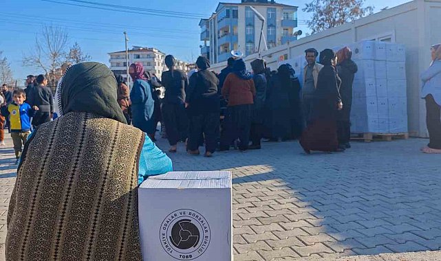 TOBB'dan Elazığlı depremzedelere yardım