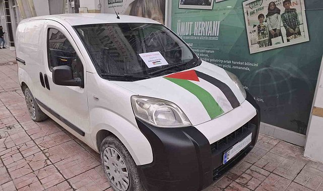 Vanlı hayırsever 320 bin liralık aracını Gazze'ye bağışladı