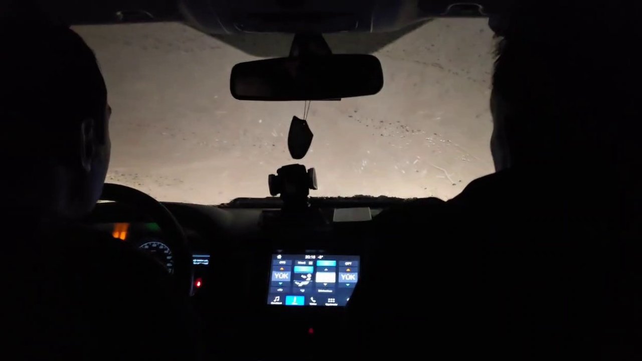 3,5 saat kar ve tipide mahsur kaldılar