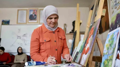 62 yaşında başlayan resim tutkusu, kişisel sergiyle taçlanmayı bekliyor