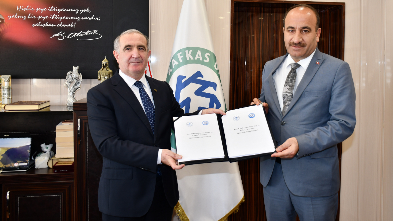 KAÜ ile Kars İl Milli Eğitim Müdürlüğü arasında protokol imzalandı
