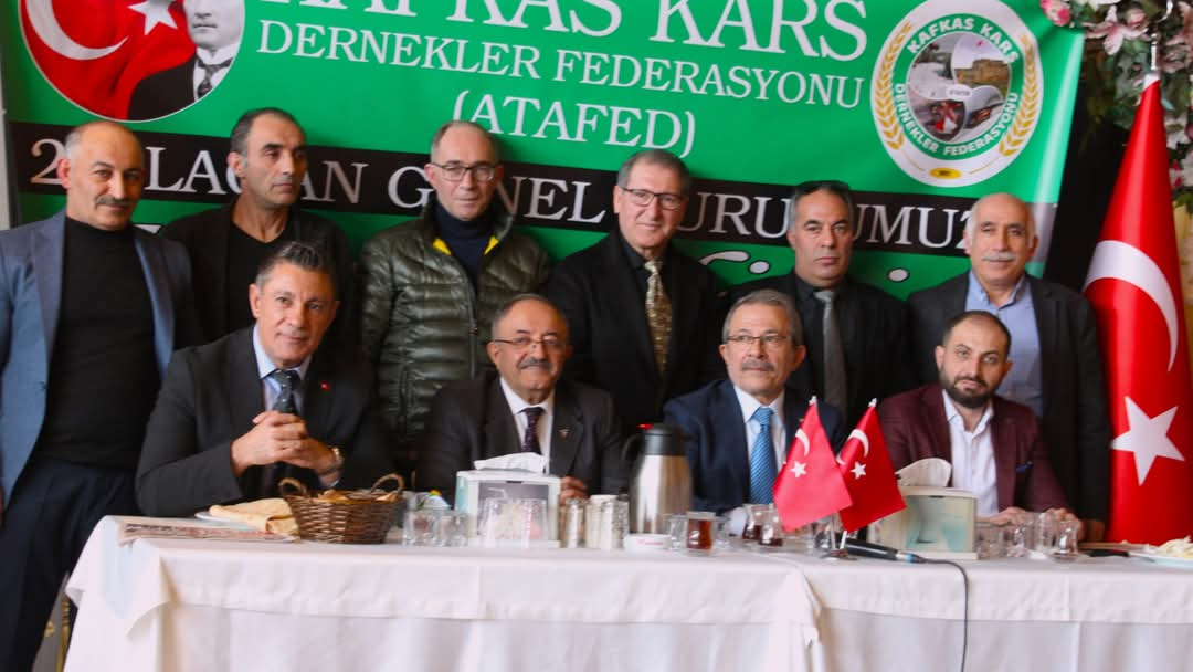Kafkas Kars Dernekler Federasyonu’nda Oruç Oymak güven tazeledi