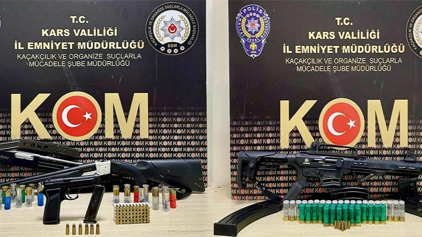 Kars'ta silah operasyonu