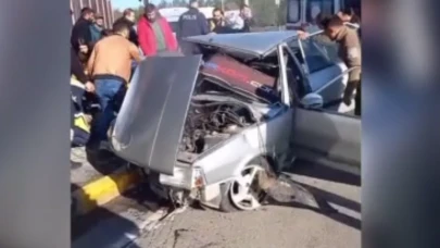Zırhlı polis aracıyla otomobil çarpıştı: 1 ölü, 5 yaralı
