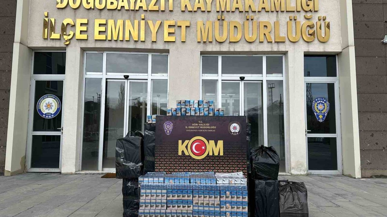 Ağrı’da 10 bin paket kaçak sigara ele geçirildi
