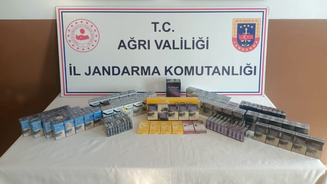 Ağrı’da bin 250 paket kaçak sigara ele geçirildi